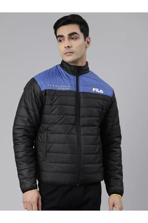 Fila tracksuit with baby blue blocking in black