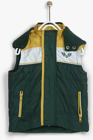 Blue Giraffe Green Winter Jacket