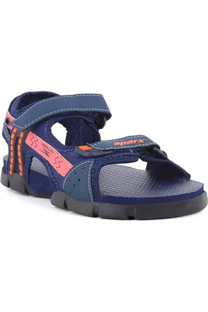 Sparx Boys Navy Blue Textured Sports Sandals