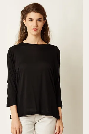 Miss Chase Women Black Solid Top