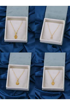 Brandsoon Set Of 4 Gold-Plated Brass Chain