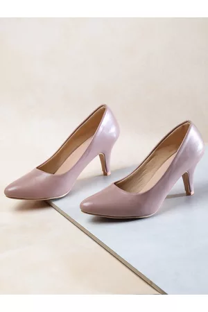 SHEZONE Peach-Coloured Pumps