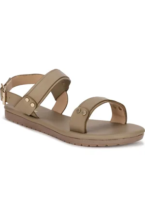 Bata Women Grey Open Toe Flats