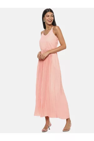 Campus Pink Striped Maxi Dress
