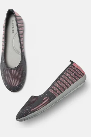 Marc Loire Women Peach-Coloured Printed Slip-On Sneakers