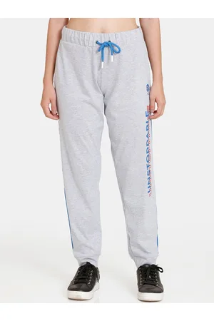 Buy Zelocity by Zivame Blue Graphic Print Trackpants for Women Online @  Tata CLiQ