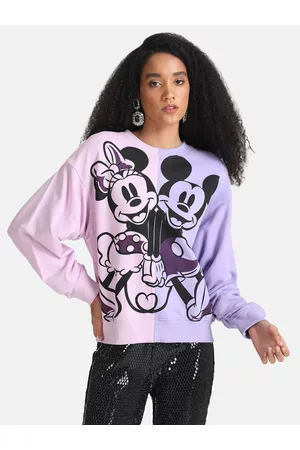 Kazo Women Purple Printed Sweatshirt
