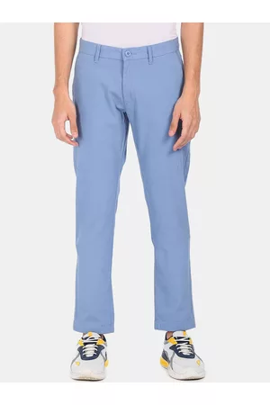 Ruggers Casual Trousers  Buy Ruggers Brown Tapered Fit Cotton Stretch  Trousers Online  Nykaa Fashion