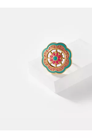 SHAYA Women Gold Plated Gold-Toned Brass Ring