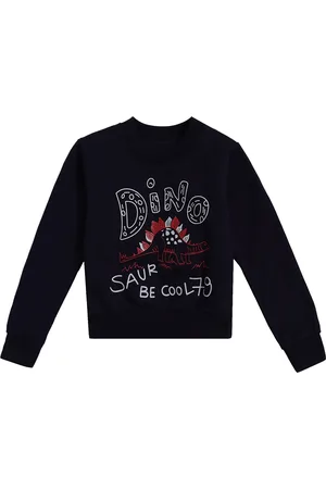 DYCA Boys Navy Blue Printed Sweatshirt