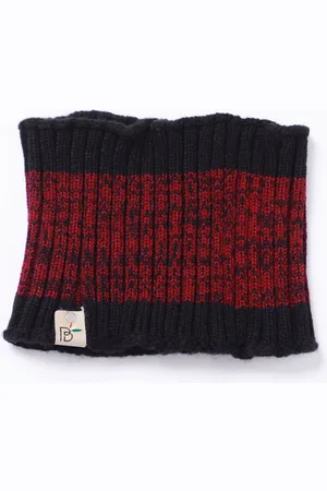 Bharatasya Women Maroon & Black Beanie