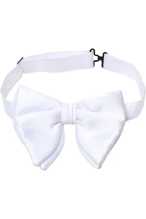 Alvaro Castagnino White Solid Bow Tie