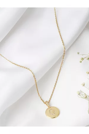 Joker & Witch Gold-Toned Alphabet G Pendant Necklace