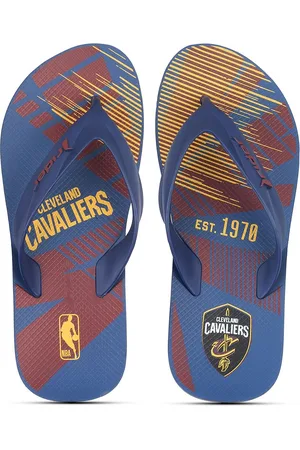 Rider Men Blue & Maroon Printed Thong Flip-Flops