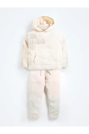 Cherry Crumble Boys Beige Top with Trouser Set
