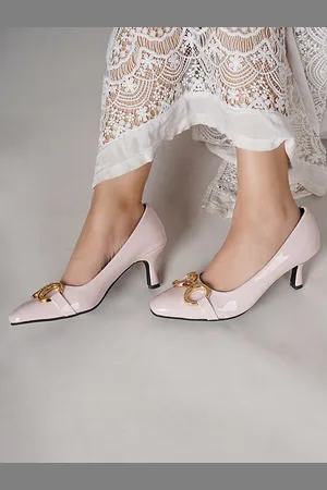 DressBerry Pink Kitten Pumps Heels