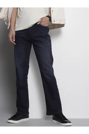 The Indian Garage Co Men Bootcut Light Fade Stretchable Jeans