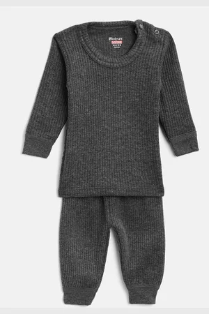 BodyCare Kids Grey Anti Bacterial Solid Thermal Set