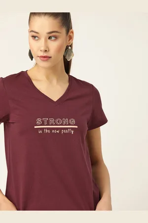 Dressberry Solid Women Round Neck White T-Shirt - Buy Dressberry