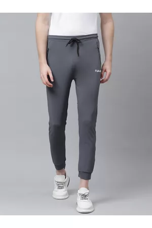 FUAARK Men Grey Solid Crop Joggers