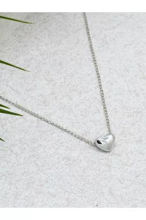 Joker & Witch Minimal Heart Silver Pendant
