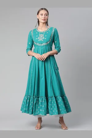 Divena World Women Yoke Design Regular Sleeves Anarkali Kurta