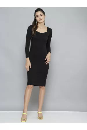 Sassafras Black Bodycon Dress
