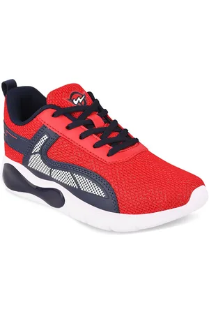 Campus Unisex Kids Red Mesh Running Shoes