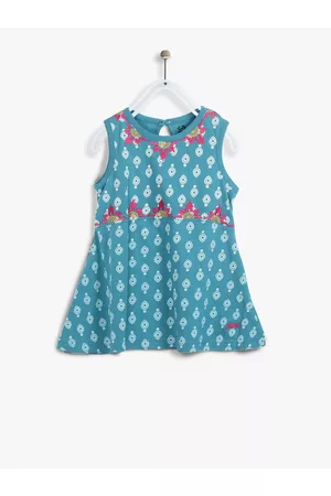 Blue Giraffe Blue Pure Cotton Top