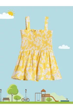 Ralph Lauren U S Polo Assn Kids Yellow Floral Dress