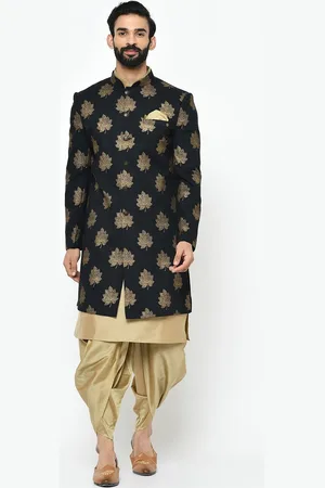 KISAH Men Printed Indowestern Sherwani Set