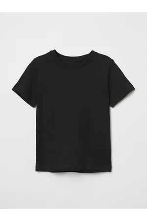 H&M HM Boys Black Pure Cotton T-shirt