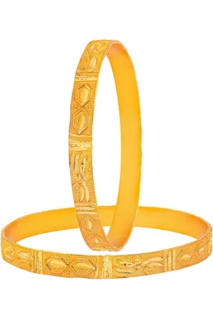 Shivansh Gold-Toned Set Of 4 Gold-Plated Bangles