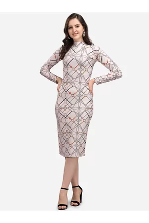 PURVAJA Women Beige Bodycon Dress