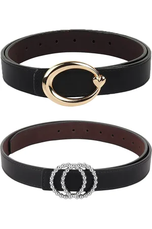 Kastner Women Set of 2 Black Belts