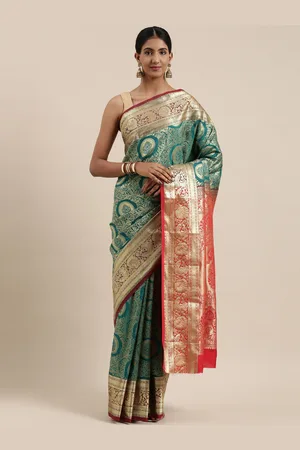 Buy The Chennai Silks - Silk Cotton Saree - Desert Rose - (CCRKSC17) at  Amazon.in