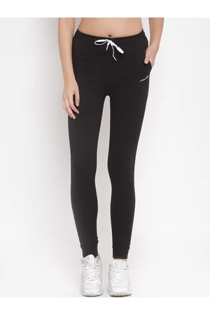 Boston Club Women Black Cotton Joggers