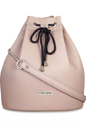 FLYING BERRY Mauve PU Bucket Sling Bag