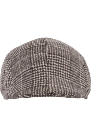 FabSeasons Men Brown & Black Self Design Ascot Cap