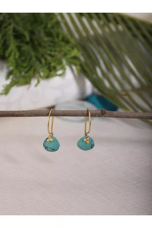 Berserk Gold-Toned Contemporary Drop Earrings