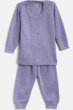 BodyCare Kids Lavender Ribbed Anti Bacterial Thermal Set