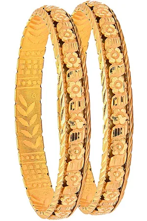 Shivansh Set Of 2 Gold-Plated Bangles