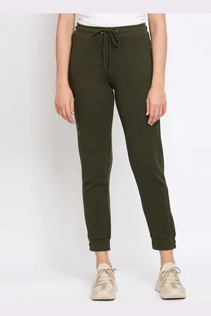Being Human Women Olive-Green Solid Joggers