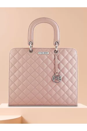 FLYING BERRY Mauve Solid Handheld Bag