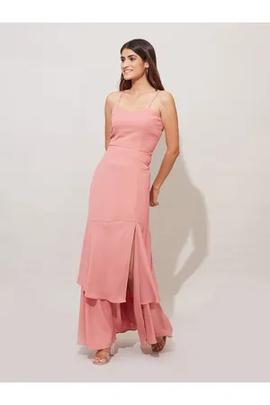 20Dresses Women Pink Slit Maxi Dress