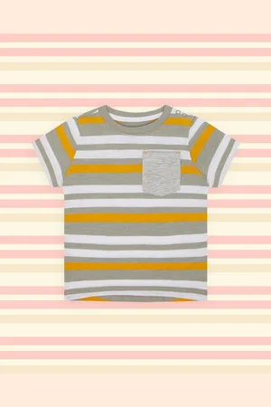 Mothercare Boys Multicoloured Striped Round Neck T-shirt