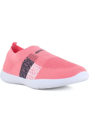 Sparx Women Peach-Coloured Woven Design Slip-On Sneakers