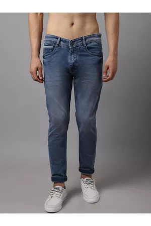 Rodamo Men Blue Slim Fit Light Fade Stretchable Jeans