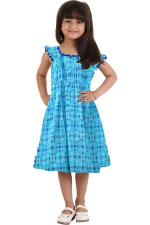 Kids On Board Blue Floral Dress