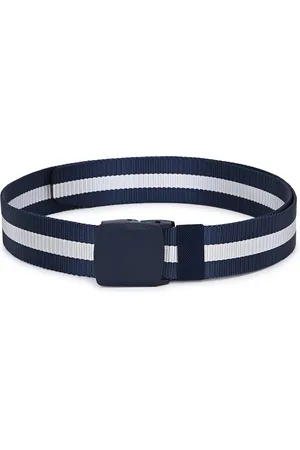 Calvadoss Girls Navy Blue & White Woven Design Belt